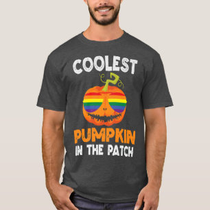 Coolest Pumpkin In The Patch Halloween Rainbow Gla T-Shirt