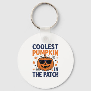 Coolest Pumpkin in the Patch Halloween Shirt_1 Key Ring