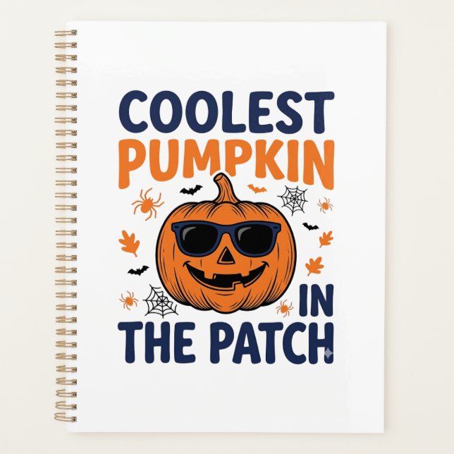 Coolest Pumpkin in the Patch Halloween Shirt_1 Planner (Front)