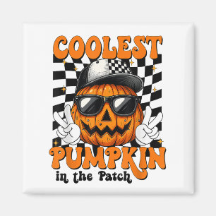 Coolest Pumpkin In The Patch Halloween Shirt Boy K Magnet