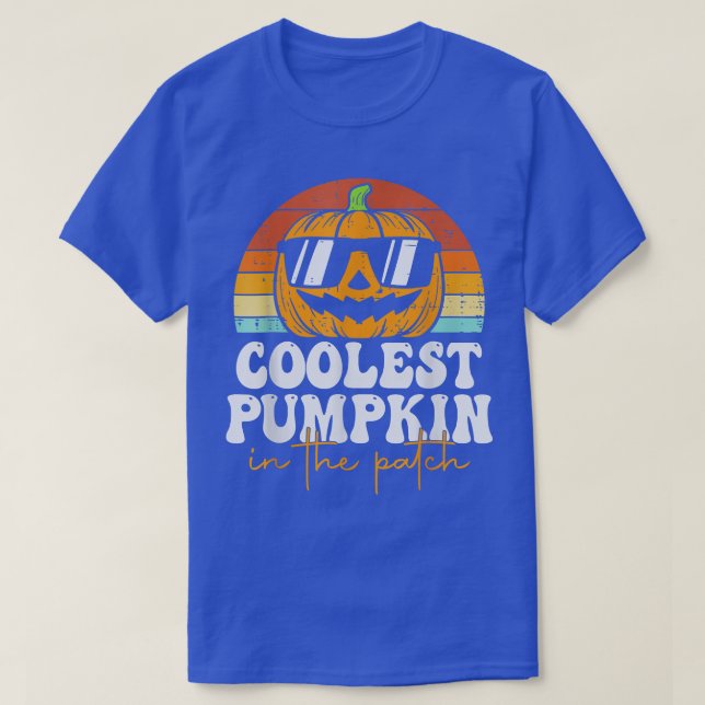 Coolest Pumpkin In The Patch Halloween Toddler Boy T-Shirt (Design Front)
