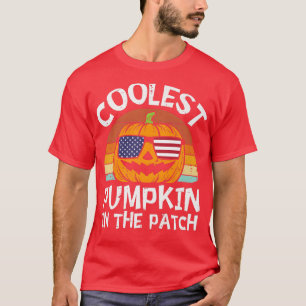 Coolest Pumpkin In The Patch Halloween Toddler Boy T-Shirt