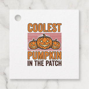 Coolest Pumpkin in the Patch Halloween Vintage Des Favour Tags