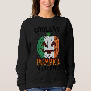 Coolest Pumpkin In The Patch Ireland Flag Jack Ou2 Sweatshirt