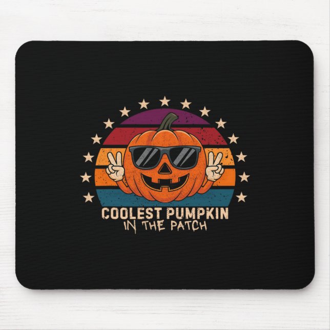 Coolest Pumpkin In The Patch Kids Boys Toddler Hal Mouse Pad (Front)