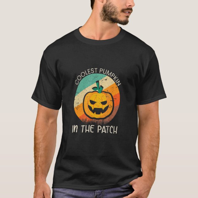 Coolest Pumpkin In The Patch  Kids Men Women T-Shirt (Front)