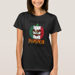 Coolest Pumpkin In The Patch Mexican Flag Jack Ou2 T-Shirt