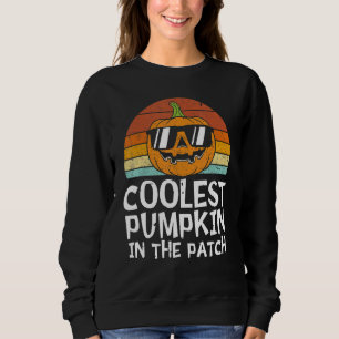Coolest Pumpkin In The Patch Toddler Boys Hallowee Sweatshirt