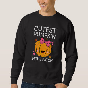 Coolest Pumpkin In The Patch Toddler Girls Hallowe Sweatshirt