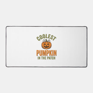 Coolest Pumpkin in the Patch Vintage Halloween Des Desk Mat