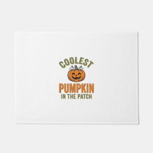 Coolest Pumpkin in the Patch Vintage Halloween Des Doormat