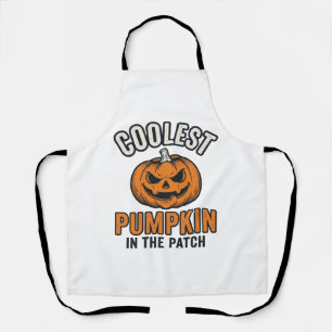 Coolest Pumpkin in the Patch Vintage Halloween Shi Apron