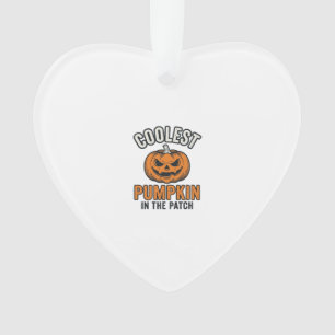 Coolest Pumpkin in the Patch Vintage Halloween Shi Ornament