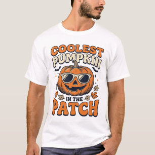 Coolest Pumpkin In The Patch Vintage Halloween Shi T-Shirt
