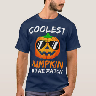 Coolest Pumpkin In The Patch Vintage Scary Pumpkin T-Shirt