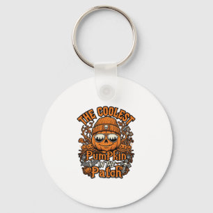 Coolest Pumpkin Patch Halloween Beanie Sunglasses Key Ring