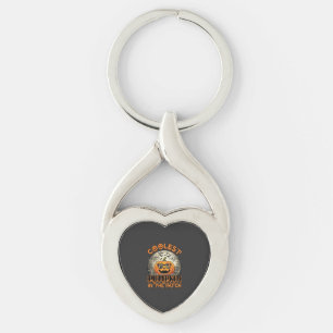 Coolest Pumpkin Patch Halloween Spooky Sunglasses_ Key Ring