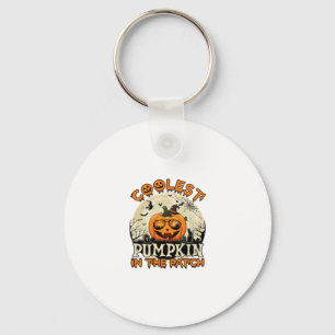 Coolest Pumpkin Patch Sunglasses Witch Hat Hallowe Key Ring