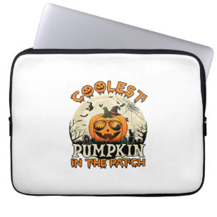Coolest Pumpkin Patch Sunglasses Witch Hat Hallowe Laptop Sleeve