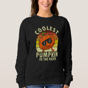 Coolest Pumpkin Toddler  Halloween Costume Kids Sweatshirt