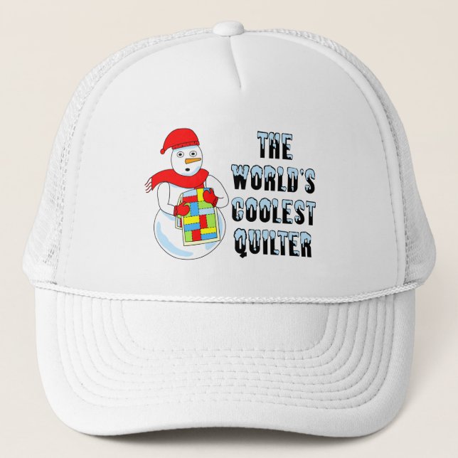 Coolest Quilter Trucker Hat (Front)