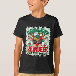 Coolest Reindeer At The Le Funny Christmas Matchin T-Shirt