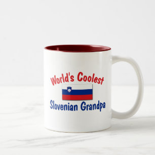 Coolest Slovenian Grandpa Two-Tone Coffee Mug