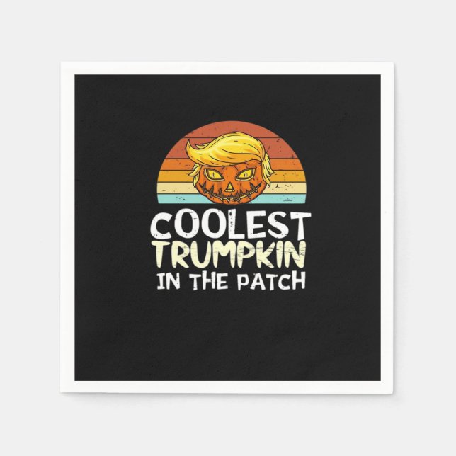 Coolest Trumpkin Patch Napkin (Front)