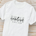 Coolest Uncle Modern Elegant Simple Father's Day T-Shirt<br><div class="desc">This simple and modern design is composed of san serif typography.</div>