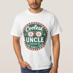Coolest Uncle This Side of the North Pole   Retro  T-Shirt