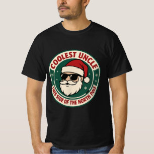 Coolest Uncle This Side of the North Pole   Retro  T-Shirt