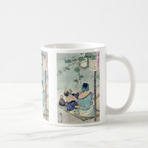 Cooling beneath a canopy by Taiso,Yoshitoshi Coffee Mug