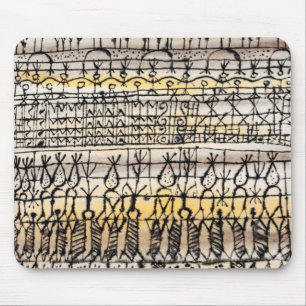Cooling in a hot zone garden' (1924) by paul klee mouse pad