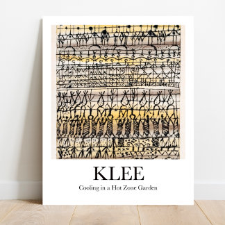 Cooling in a Hot Zone Garden by Paul Klee Poster