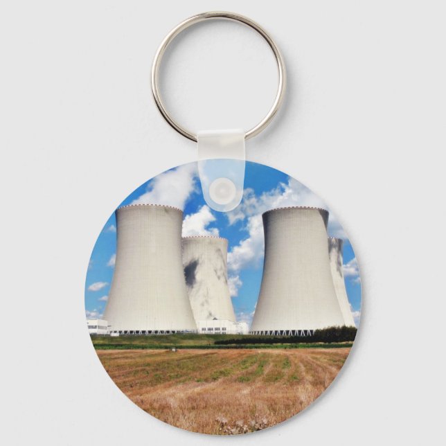 Cooling Towers Of A Nuclear Power Station Key Ring (Front)