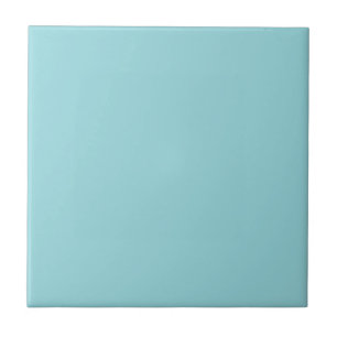 Cooling Waterspout Blue Solid Colour Print, Pastel Ceramic Tile
