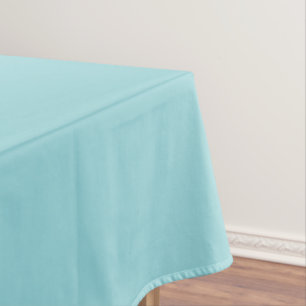 Cooling Waterspout Blue Solid Colour Print, Pastel Tablecloth