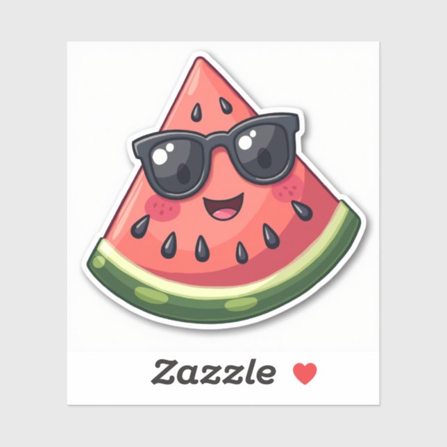 Coolmelon – Watermelon Slice with Sunglasses Kawai (Sheet)