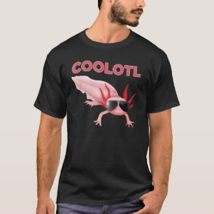 Coolotl Cool Axolotl Pink Salamander Kids Mum Dad T-Shirt