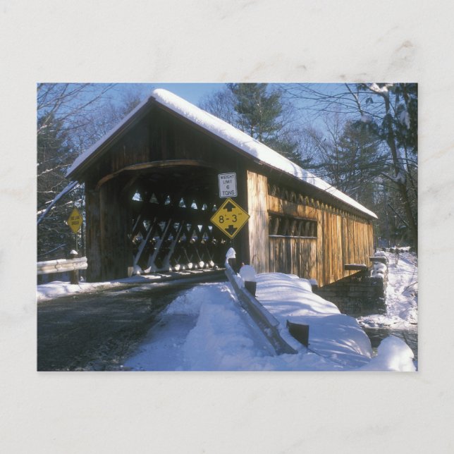 Coombs Covered Bridge Winchester NH Postcard (Front)