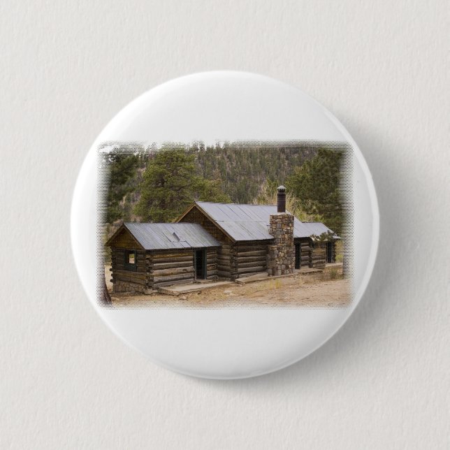 Coon Creek Cabin 6 Cm Round Badge (Front)