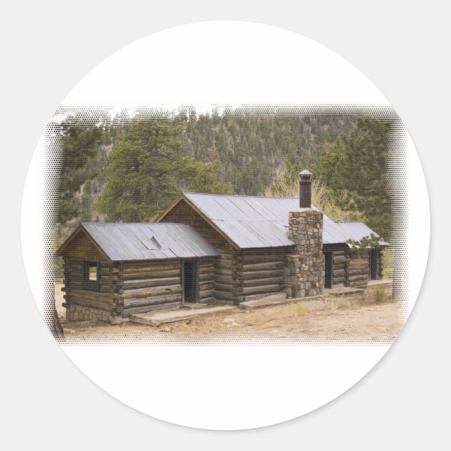 Coon Creek Cabin Classic Round Sticker (Front)