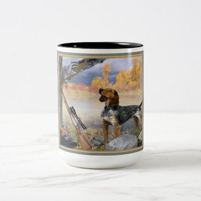 Coon Dog Trees Racoon Mugs (Center)