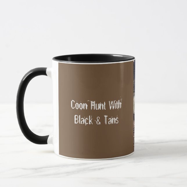 Coon Hunt with Black & Tans Mug (Left)