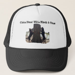 Coon Hunt With Black & Tans Truck Hat