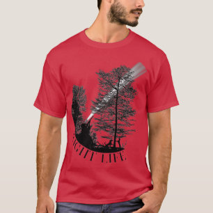 Coon Hunting Night Life Treed Life Racoon Hunte  T-Shirt