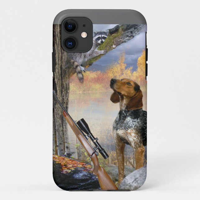 Coon Trapped in a Tree Case-Mate iPhone Case (Back)