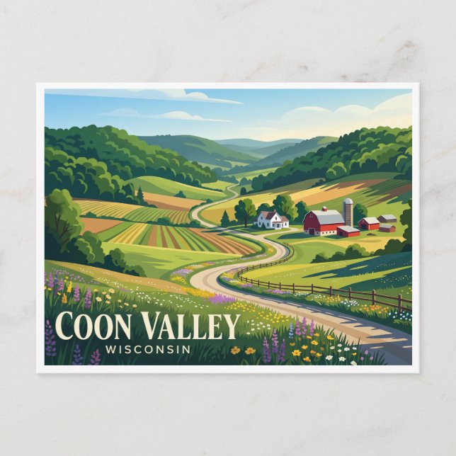 Coon Valley Postcard (Front)