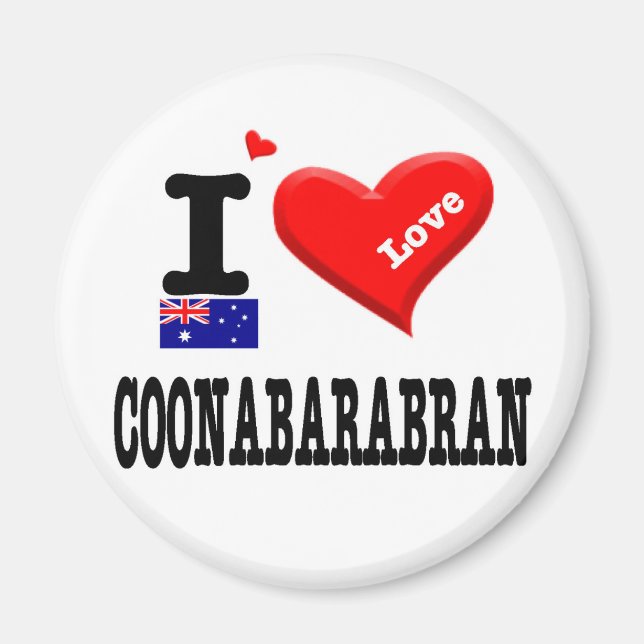COONABARABRAN - I Love Magnet (Front)