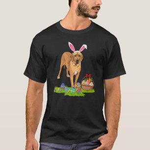 Coonhound Dog Easter Egg Hunting Bunny Coonhound E T-Shirt